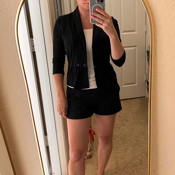 LOFT xxsp black knit blazer - Picture 5 of 5